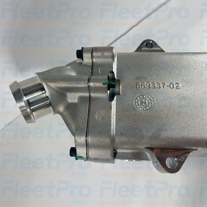 Front view of MaxxForce 7 EGR cooler 5012714R91