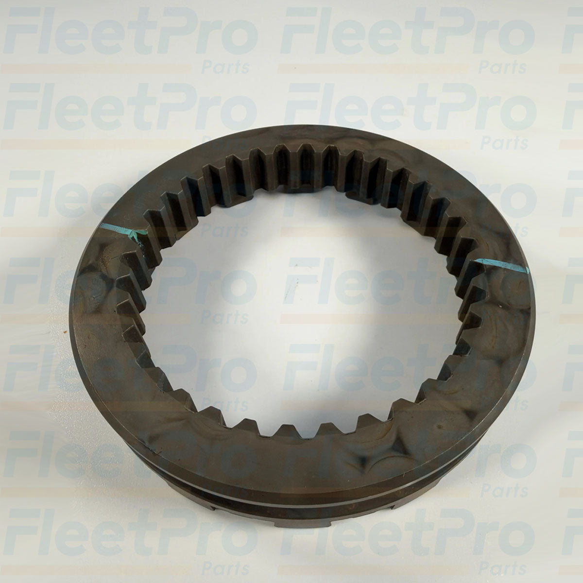 Hardened outer shift fork groove channel detail on Meritor 3107S1397 collar