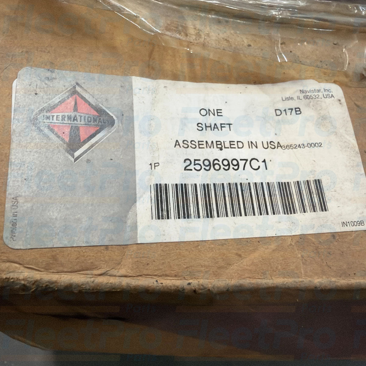 Factory box packaging and genuine OEM Meritor / Navistar product label for 2596997C1