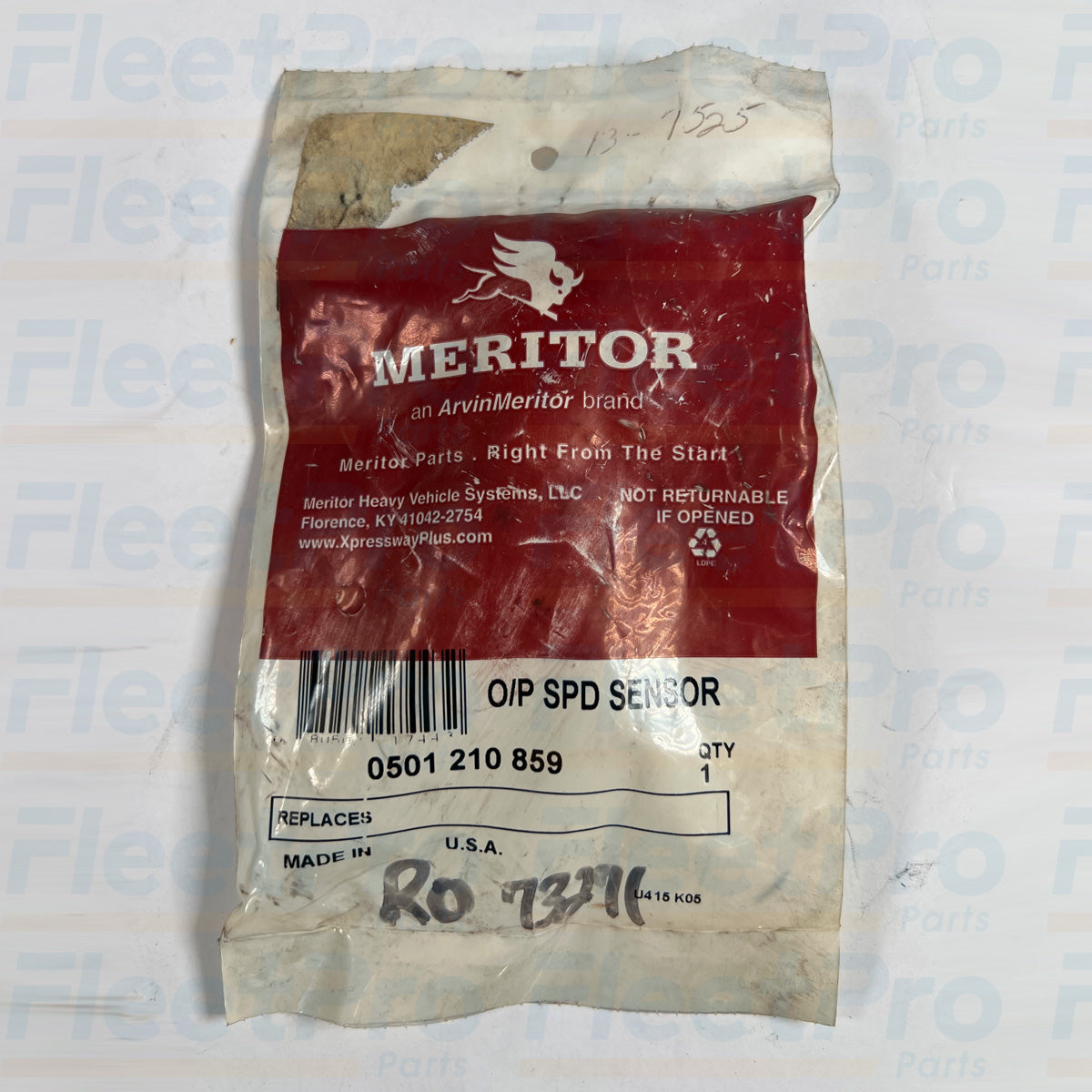Speed sensor packaging box