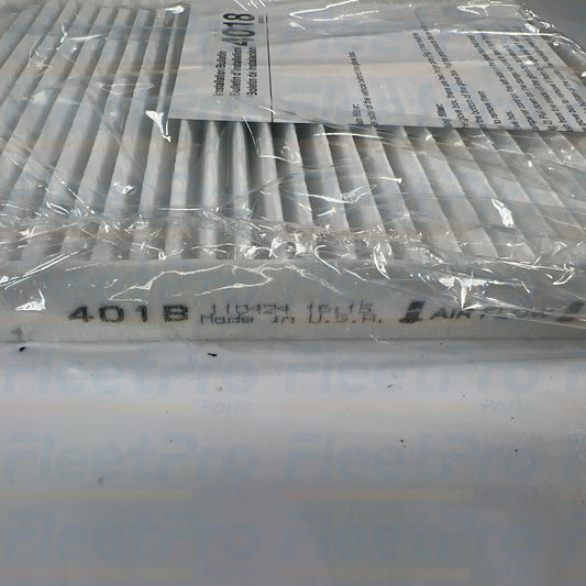 Side profile view showing rigid edge frame on Microgard 4018 cabin filter