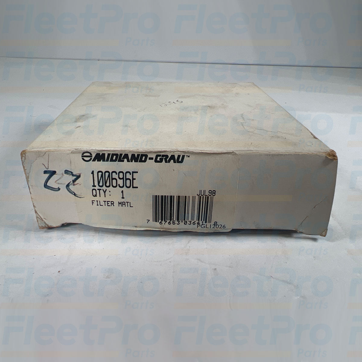 Factory box packaging and genuine Haldex Midland-Grau manufacturer part label for 100696E