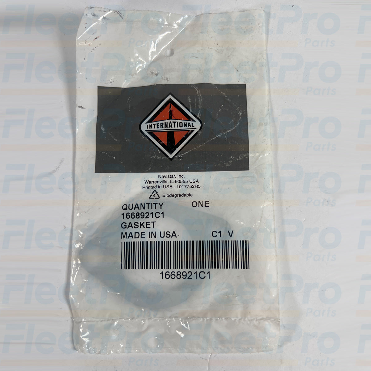 Navistar oil fill pipe gasket front view