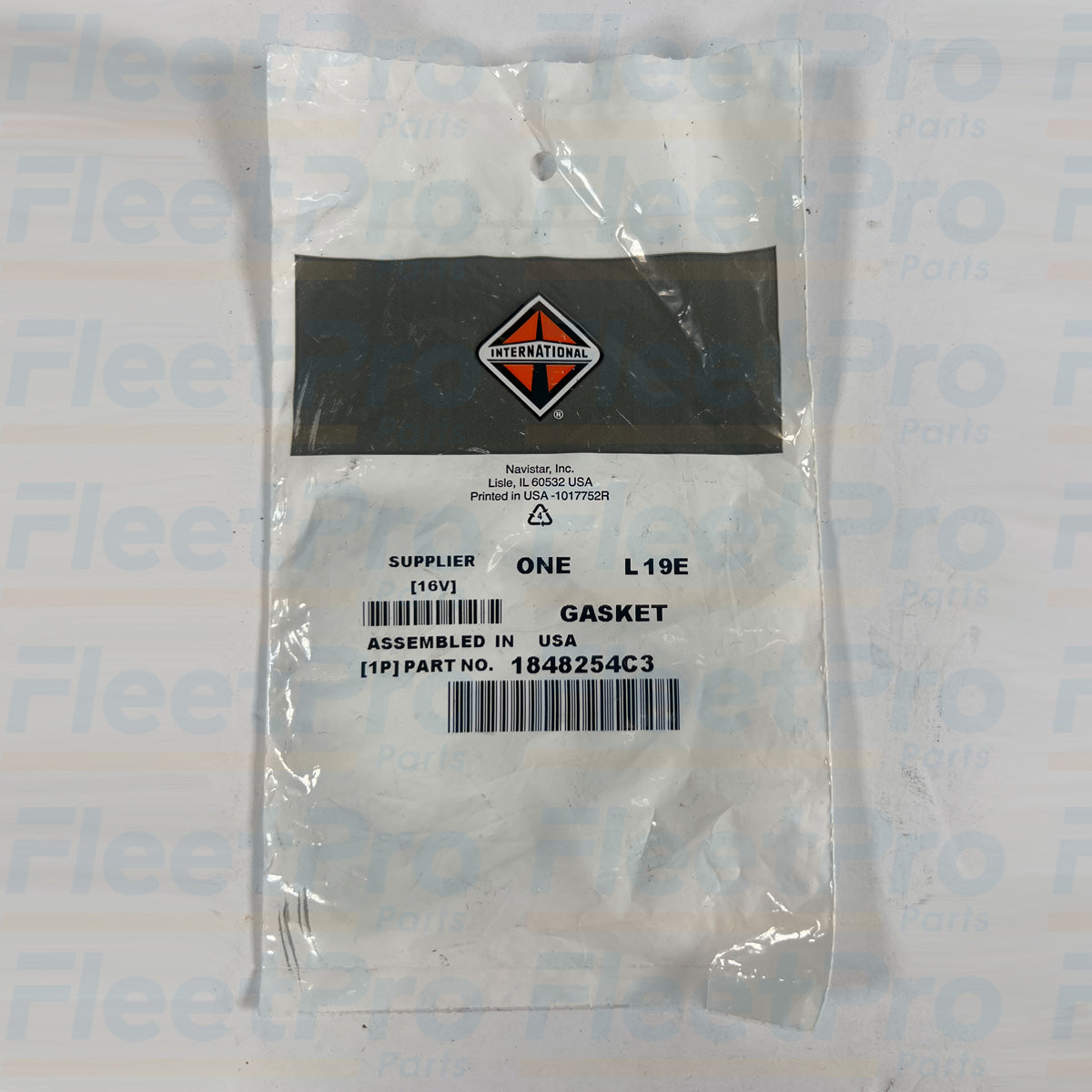 Side view of Navistar exhaust gasket 1848254C3