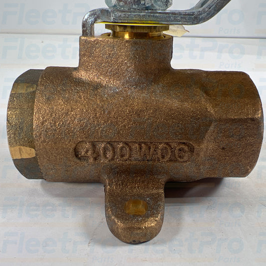 Navistar ball valve 2229447C1 with 3/4 inch NPT fittings