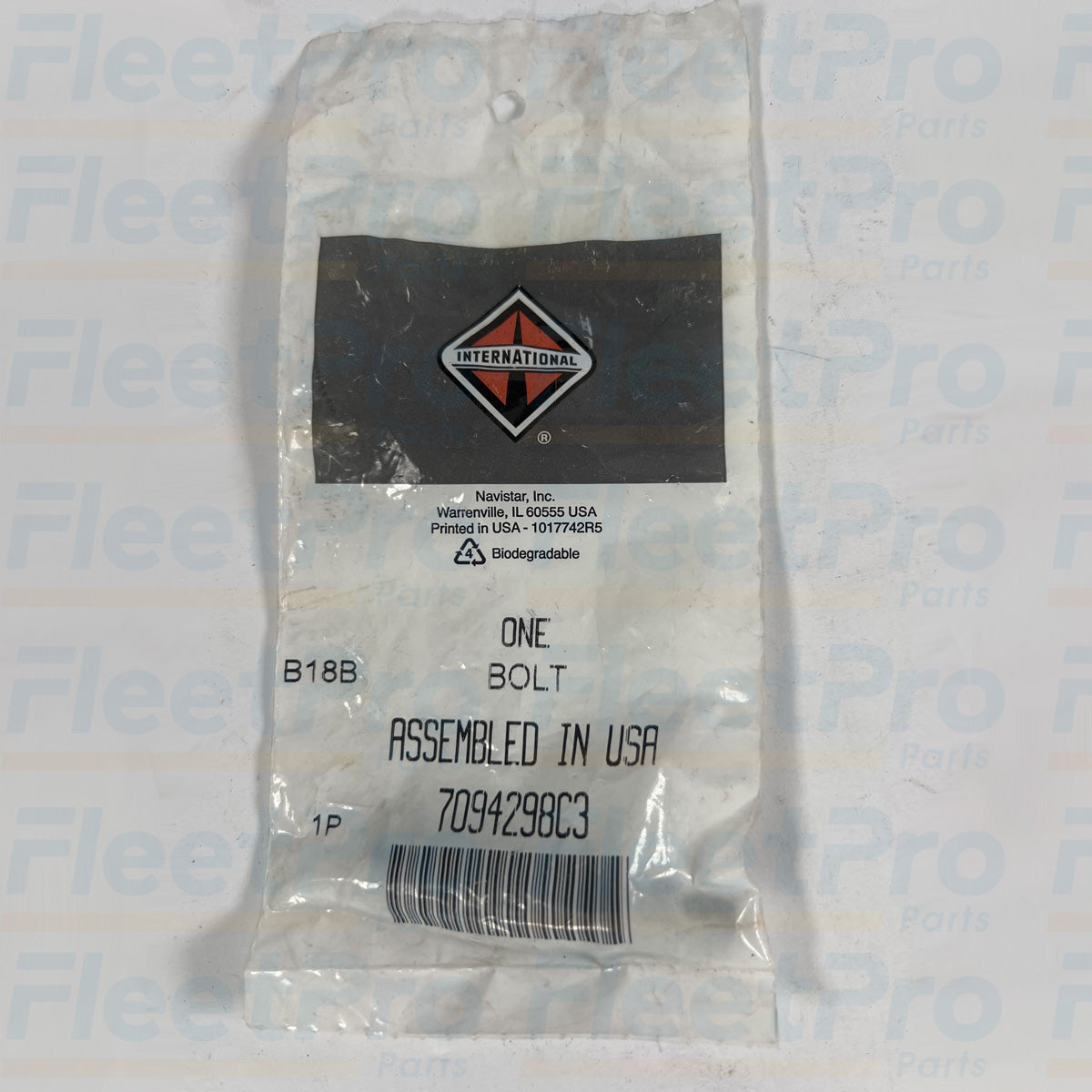 Genuine Navistar OEM engine bolt 7094298C3 durable fastener