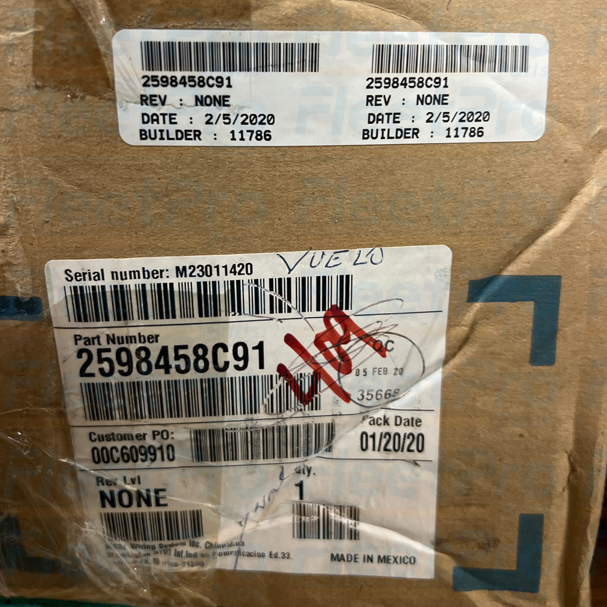 Navistar powertrain wiring harness 2598458C91 OEM replacement