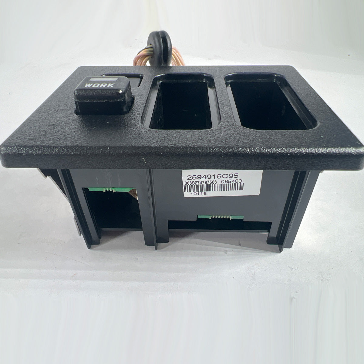 Navistar switch housing with work and blink push buttons