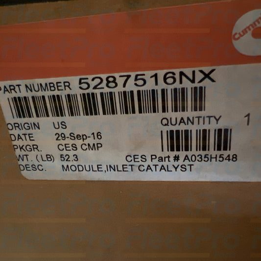 OEM Cummins aftertreatment module 5287516NX
