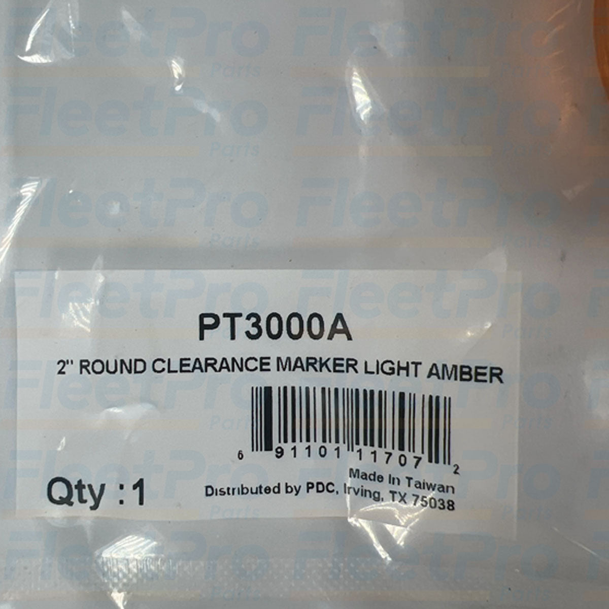 OTR amber round clearance light PT3000A