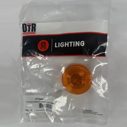 OTR PT3000A 2 inch round amber clearance marker light