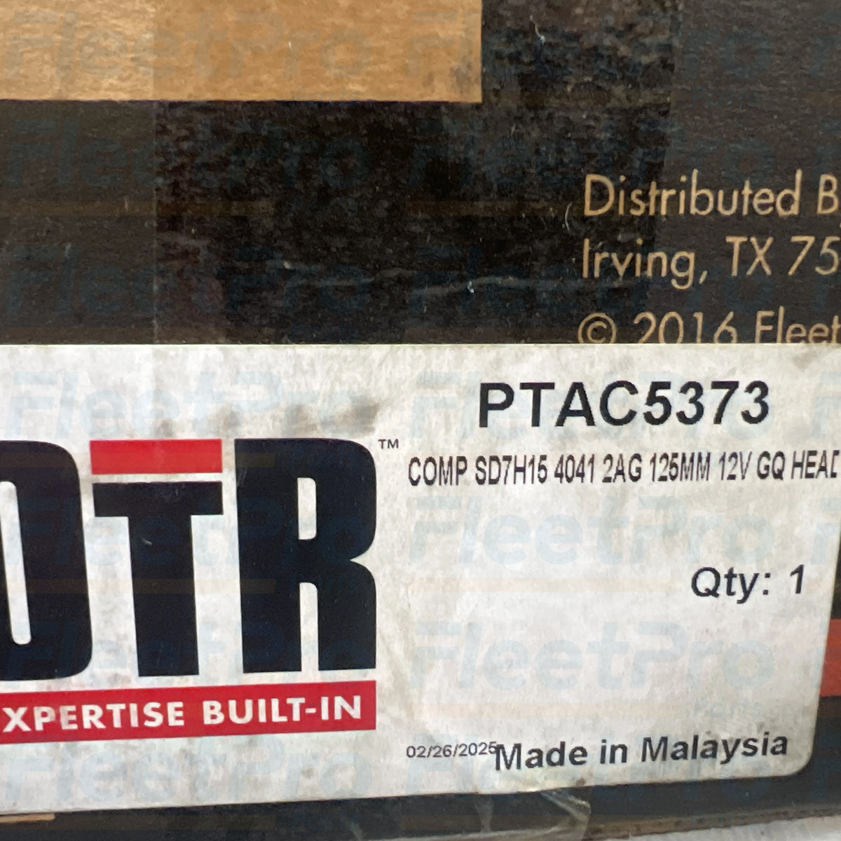 OTR PTAC5373 Sanden 4041 A/C compressor