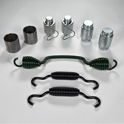 Components of OTR4524QM hardware kit laid out (springs, rollers, pins)