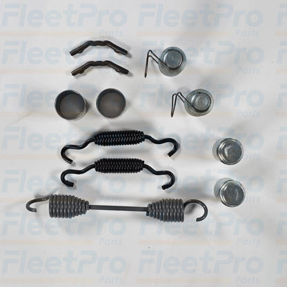 Top View Components of OTR4702 hardware kit laid out (springs, pins, clips)