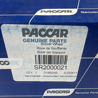 Central mounting motor hub bore on Paccar SR2000021 blower wheel