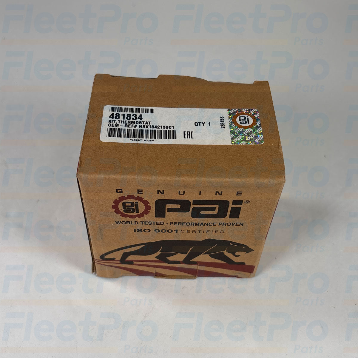 Factory retail packaging and genuine PAI Industries manufacturer product label for 481834