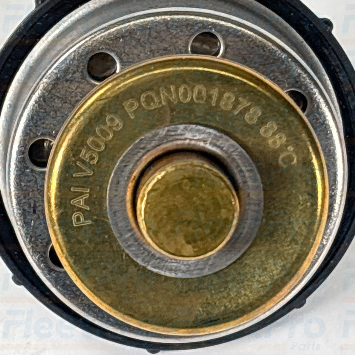 Close-up view of stainless steel bypass valve and elastomeric housing seal included in PAI 481834 kit