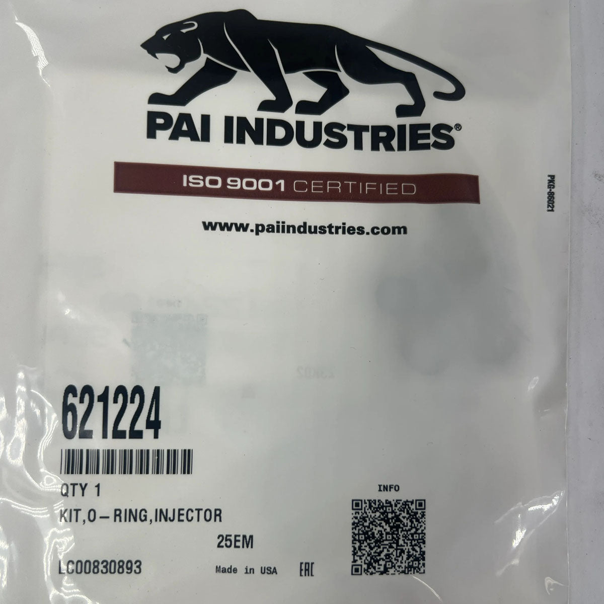 PAI 621224 fuel injector O-ring kit