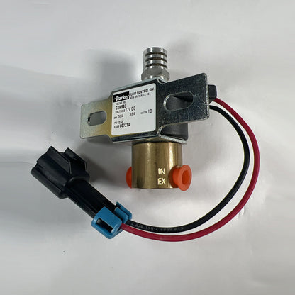 Parker C4H940DC147C fluid control solenoid valve complete assembly full view