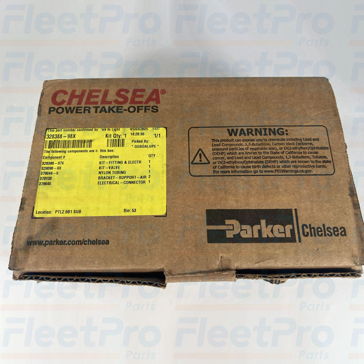 Parker Chelsea pneumatic PTO installation kit