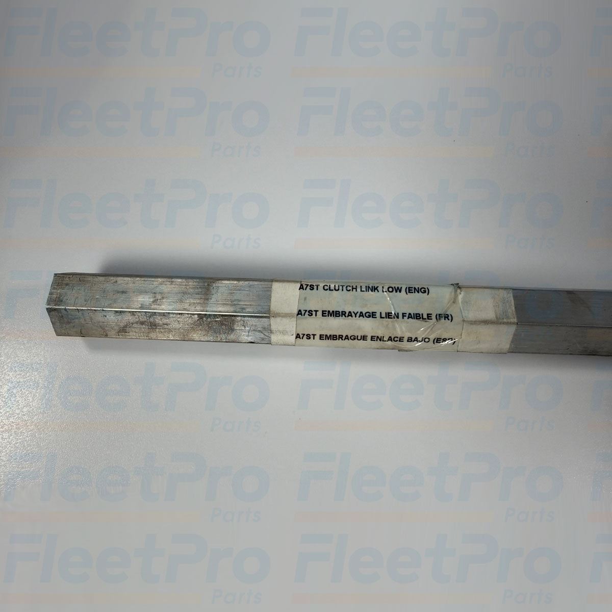 Genuine Peterbilt 06-01150-505 lower aluminum hexbar clutch linkage rod full side profile view