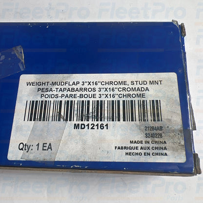 Peterbilt MD12161 Mud Flap Weight