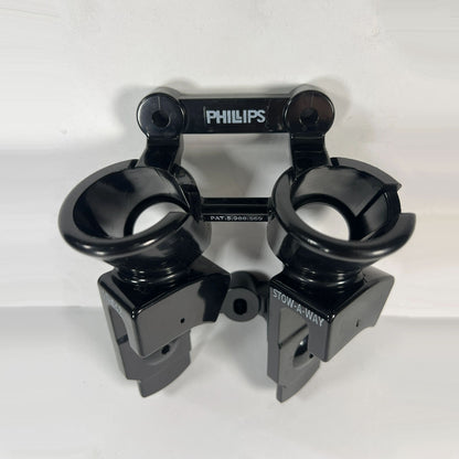 Phillips 15-042 Stow-A-Way double hose holder gladhand bracket full view