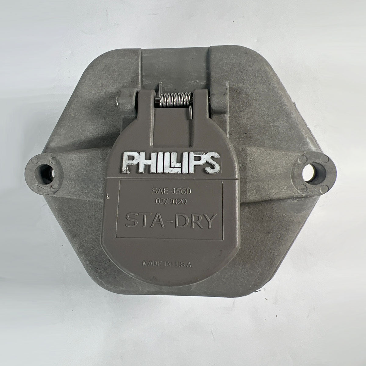 Phillips 16-7602-28 7-way 28-pin socket breaker full front view