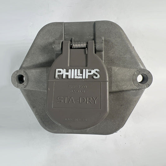 Phillips 16-7602-28 7-way 28-pin socket breaker full front view
