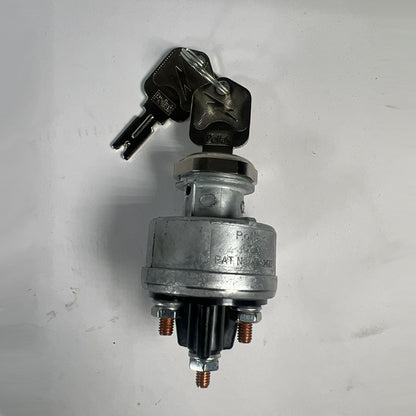 Pollak 31-610P 4-position ignition switch complete assembly with keys full view