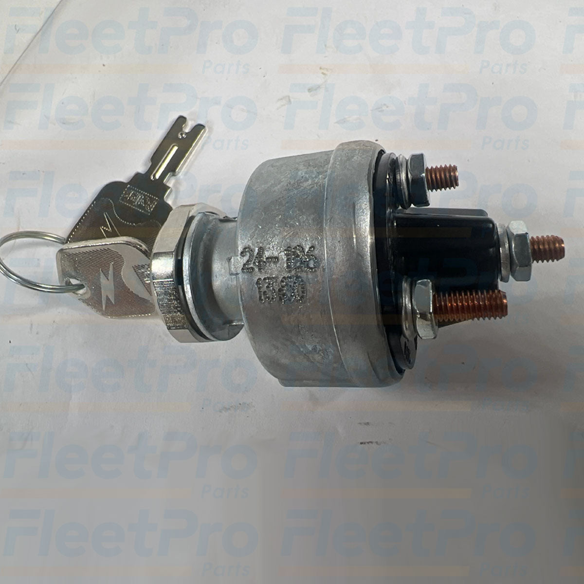 Screw terminal posts close-up view on Pollak 31-610P ignition switch