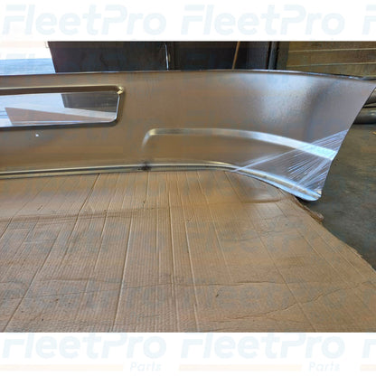 Side profile angle showing 16-inch vertical face height and 10-gauge steel thickness on Pulido 564.59105C