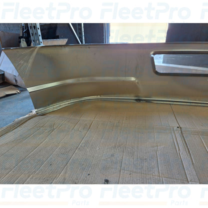 Heavy-duty replacement commercial truck 16 inch chrome front bumper Pulido part number 564.59105C