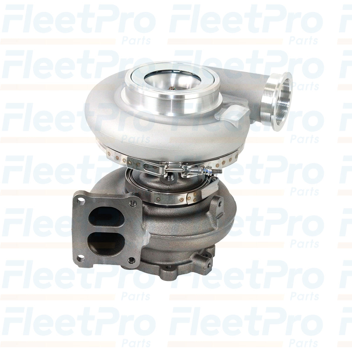 Side view of DD15 GEN5 turbocharger RA4720902780 showing compressor housing and intake port