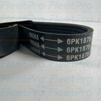 Replacement serpentine belt FLTBT660K6