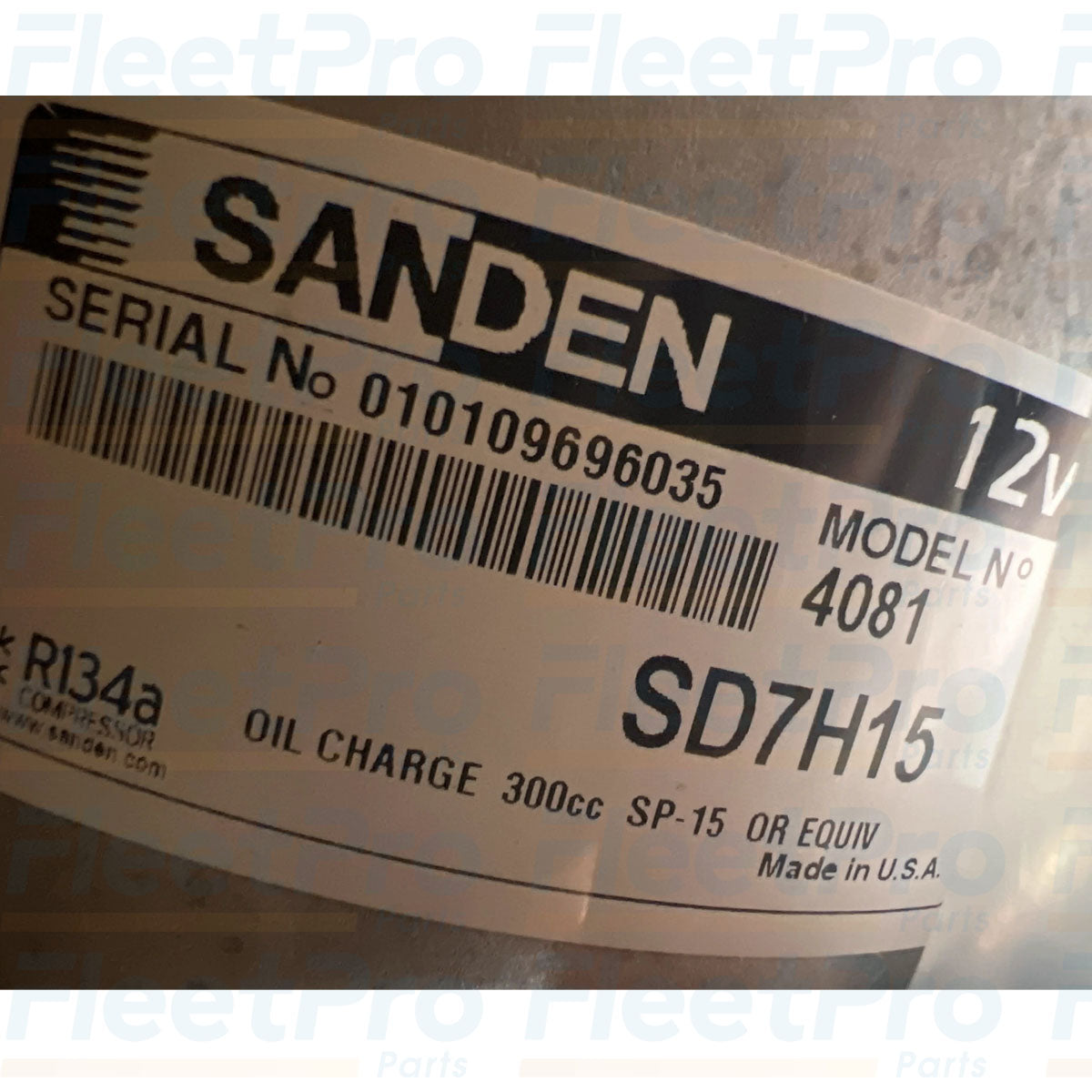 Sanden 4081 SD7H15 Super Heavy Duty compressor