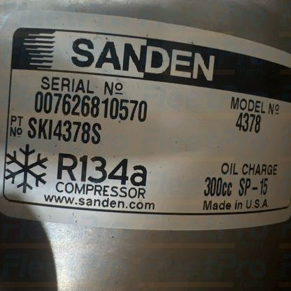 Sanden 4378 SD7H15SHD Super Heavy Duty compressor