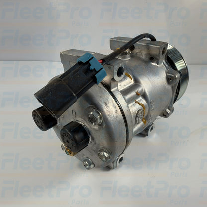Genuine Sanden SD7H15 4482 heavy-duty truck A/C compressor full front view