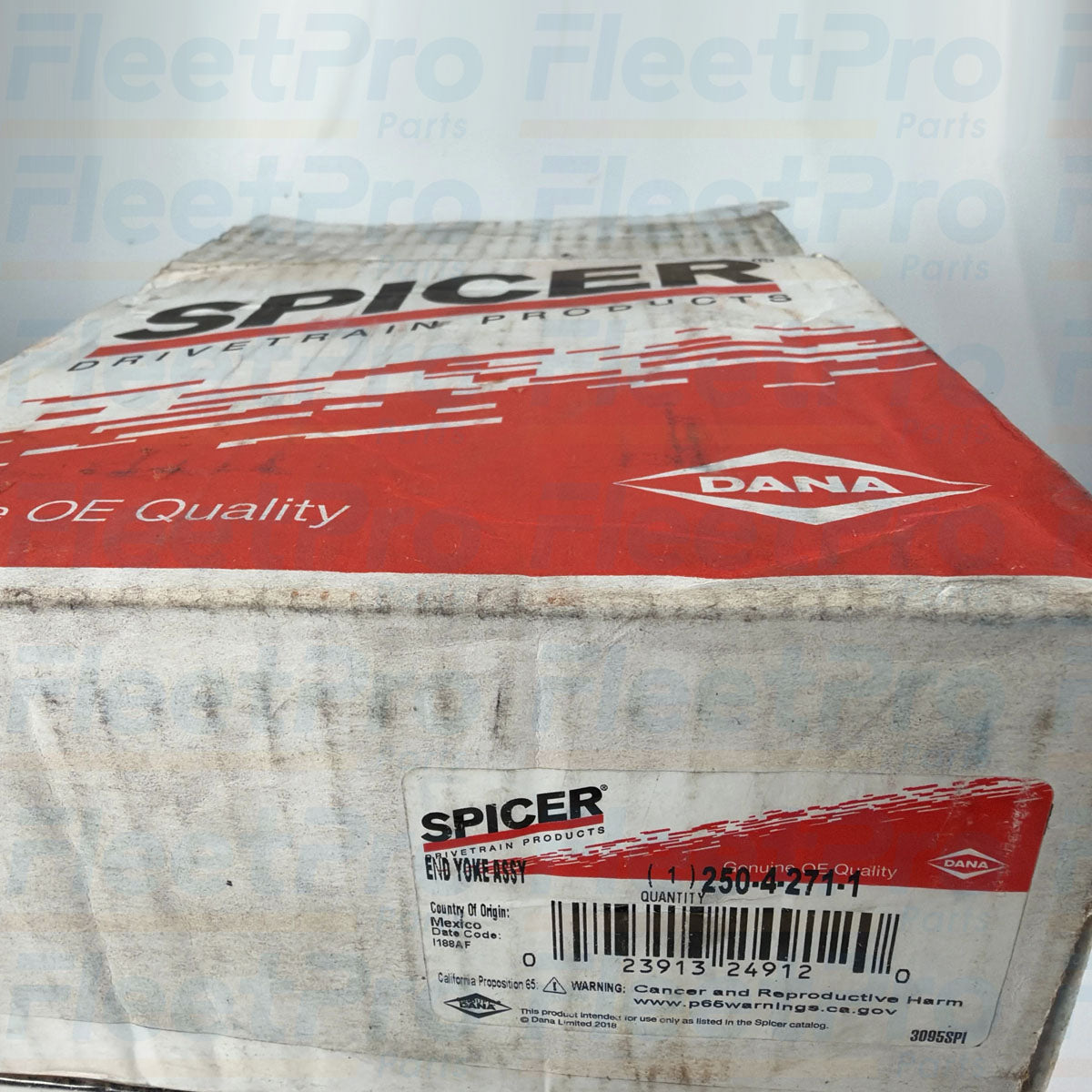 Factory box packaging and genuine Dana Spicer product label for 250-4-271-1