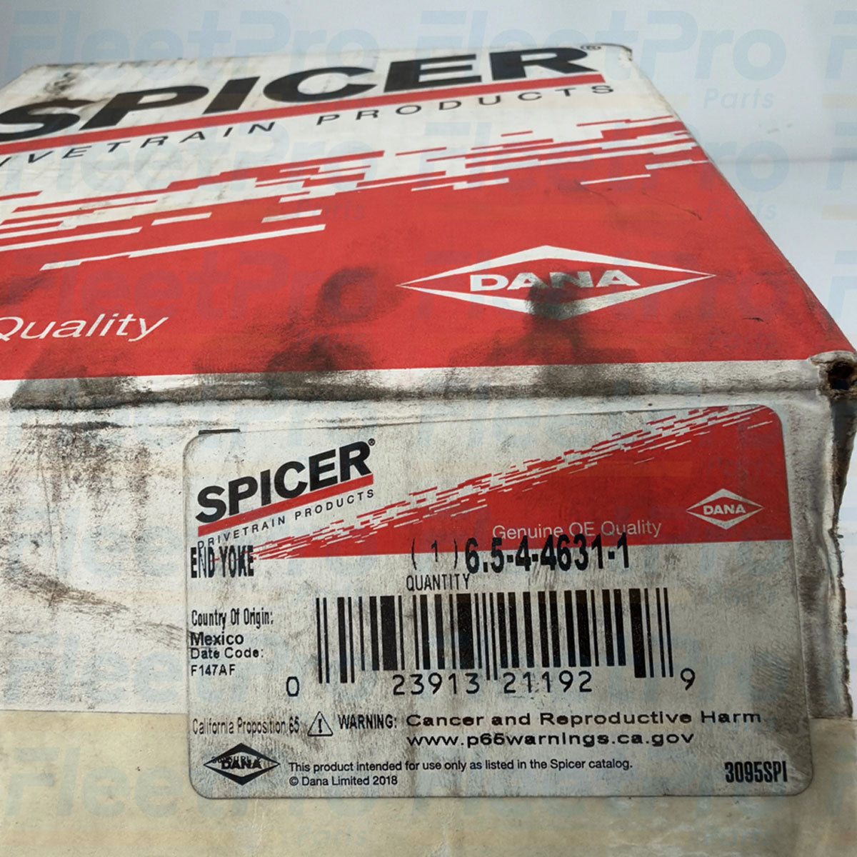 Factory box packaging and genuine Dana Spicer product label for 6.5-4-4631-1