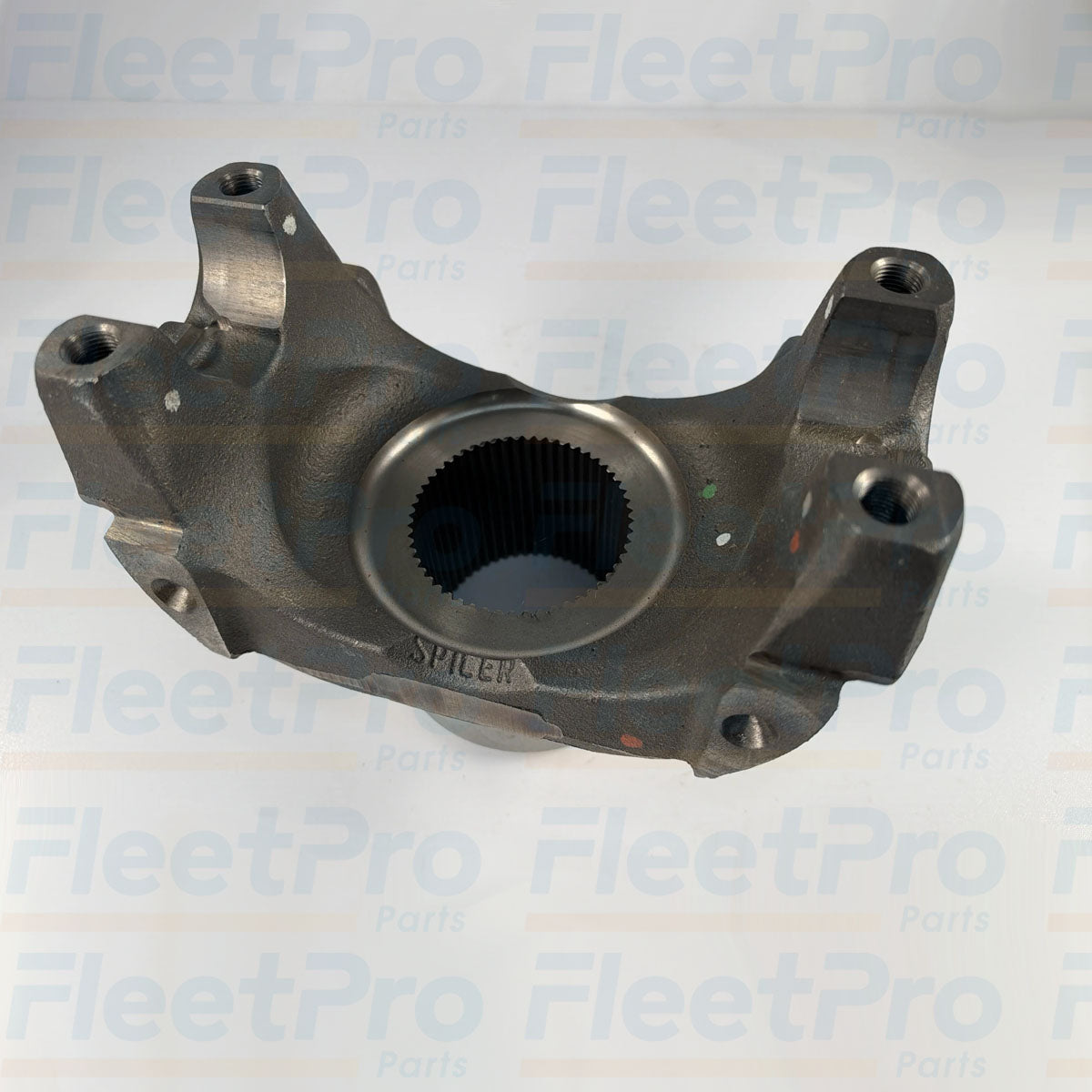 Genuine Spicer 6.5-4-4631-1 heavy-duty commercial truck driveline splined end yoke full front view