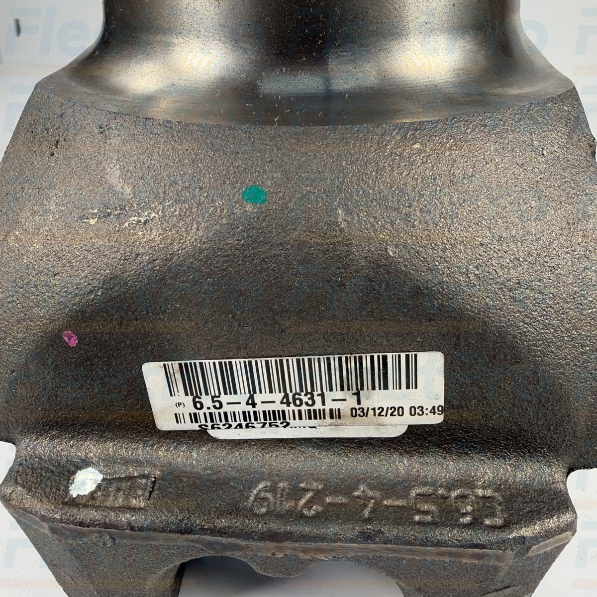 Unboxed perspective layout view of Spicer 6.5-4-4631-1 driveshaft end yoke assembly