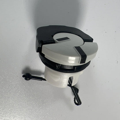Genuine STIHL 0000-350-0537 toolless chain oil filler cap full front view