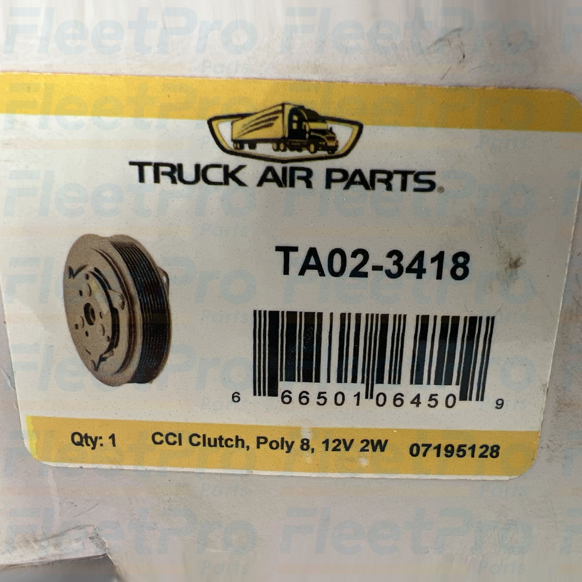 TA02-3418 T/CCI York style compressor clutch
