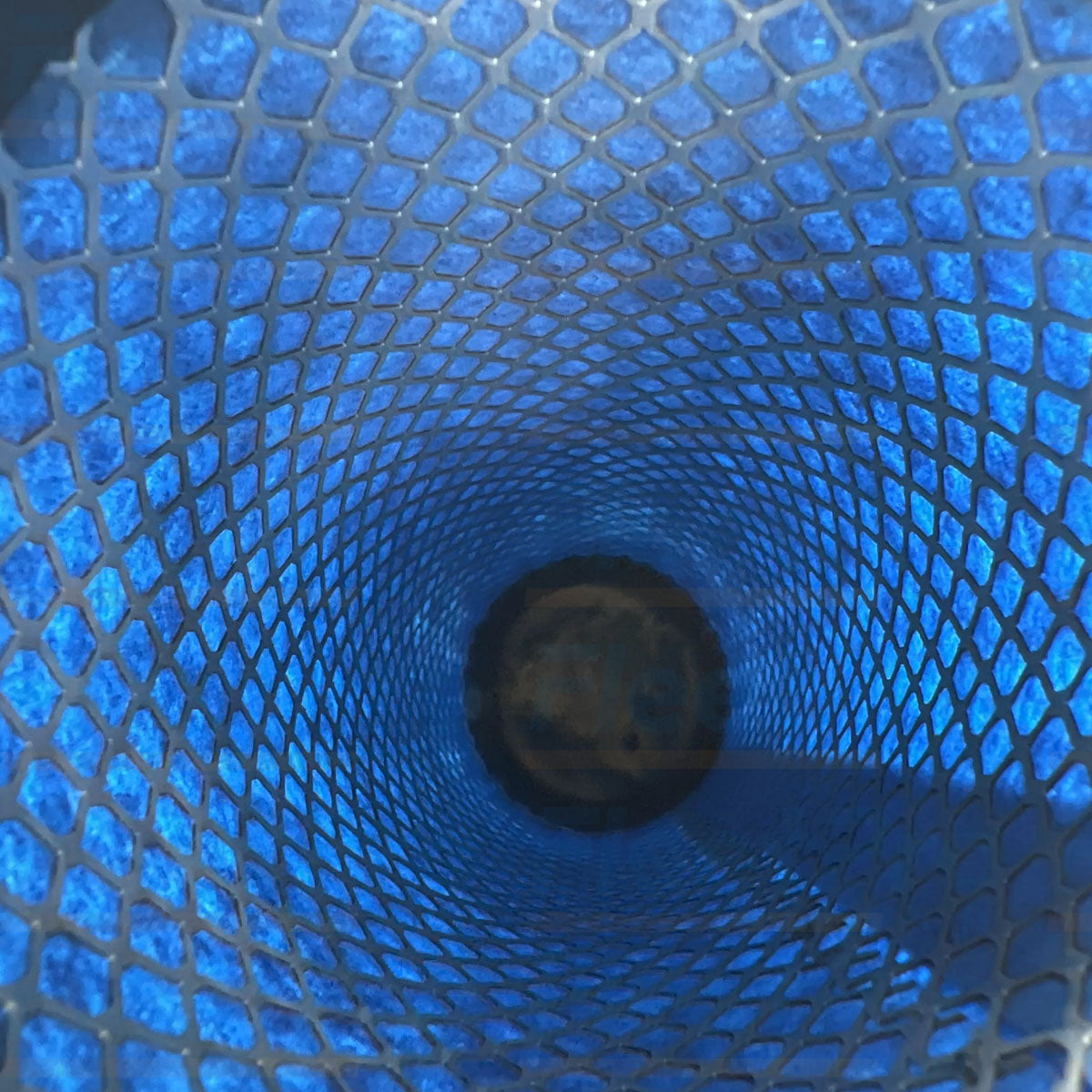 Close-up view of high-density pleated paper filter media on Toro 115-8877