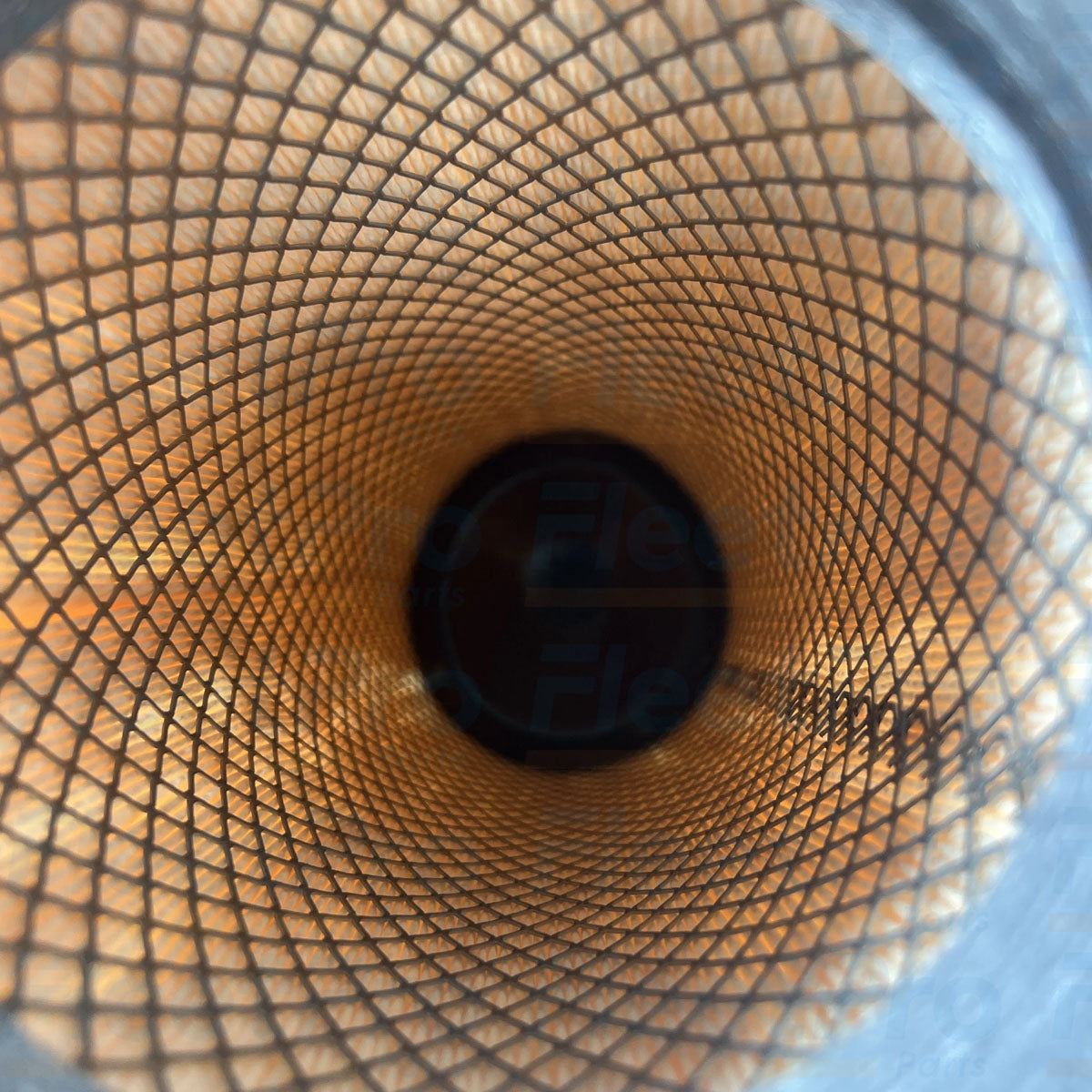 Close-up view of high-density pleated paper filter media on Toro 115-8887