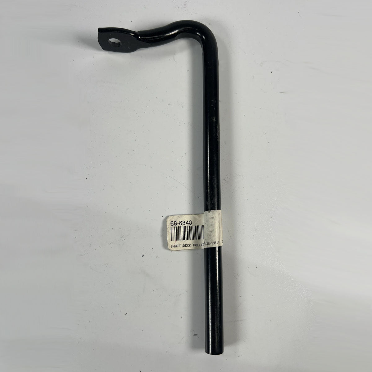 Genuine OEM Toro 68-6840 commercial mower roller shaft full front view