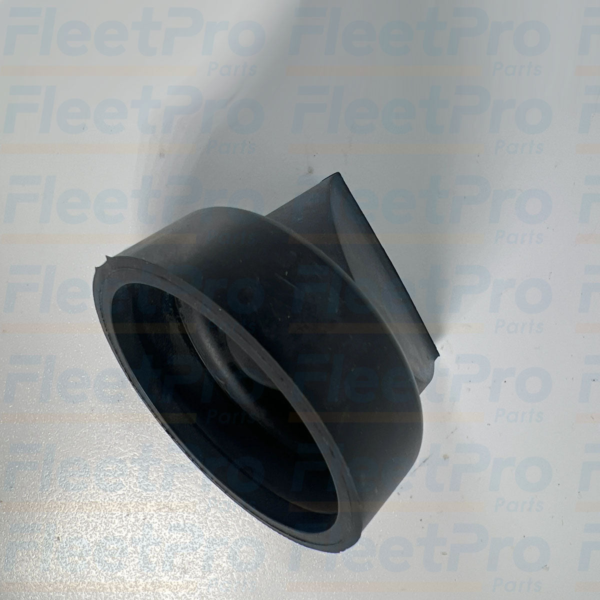 Close-up view of flexible rubber duckbill discharge lips on Toro 87-9400 valve