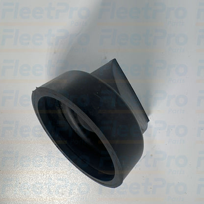 Close-up view of flexible rubber duckbill discharge lips on Toro 87-9400 valve