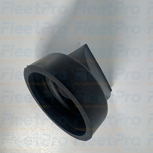Close-up view of flexible rubber duckbill discharge lips on Toro 87-9400 valve